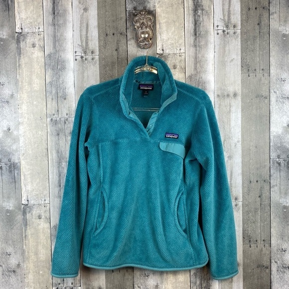 Patagonia Women's Re-Tool Snap-T® Pullover in Tidal Teal Size Medium. - Picture 1 of 7